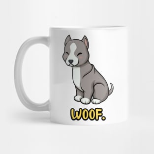 Chibi Kawaii Pitbull Dog Mug